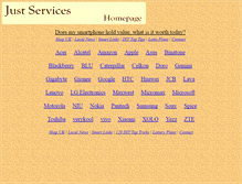 Tablet Screenshot of justservices.com
